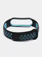 Голубой спортивный ремешок для Xiaomi Mi Band 5 6 браслет силиконовый ксяоми ми банд фитнес часы