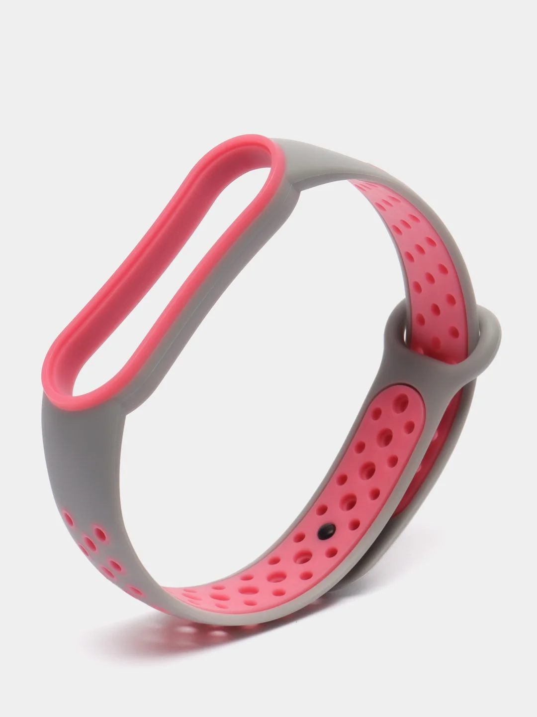 Розовый спортивный ремешок для Xiaomi Mi Band 5 6 браслет силиконовый ксяоми ми банд фитнес часы