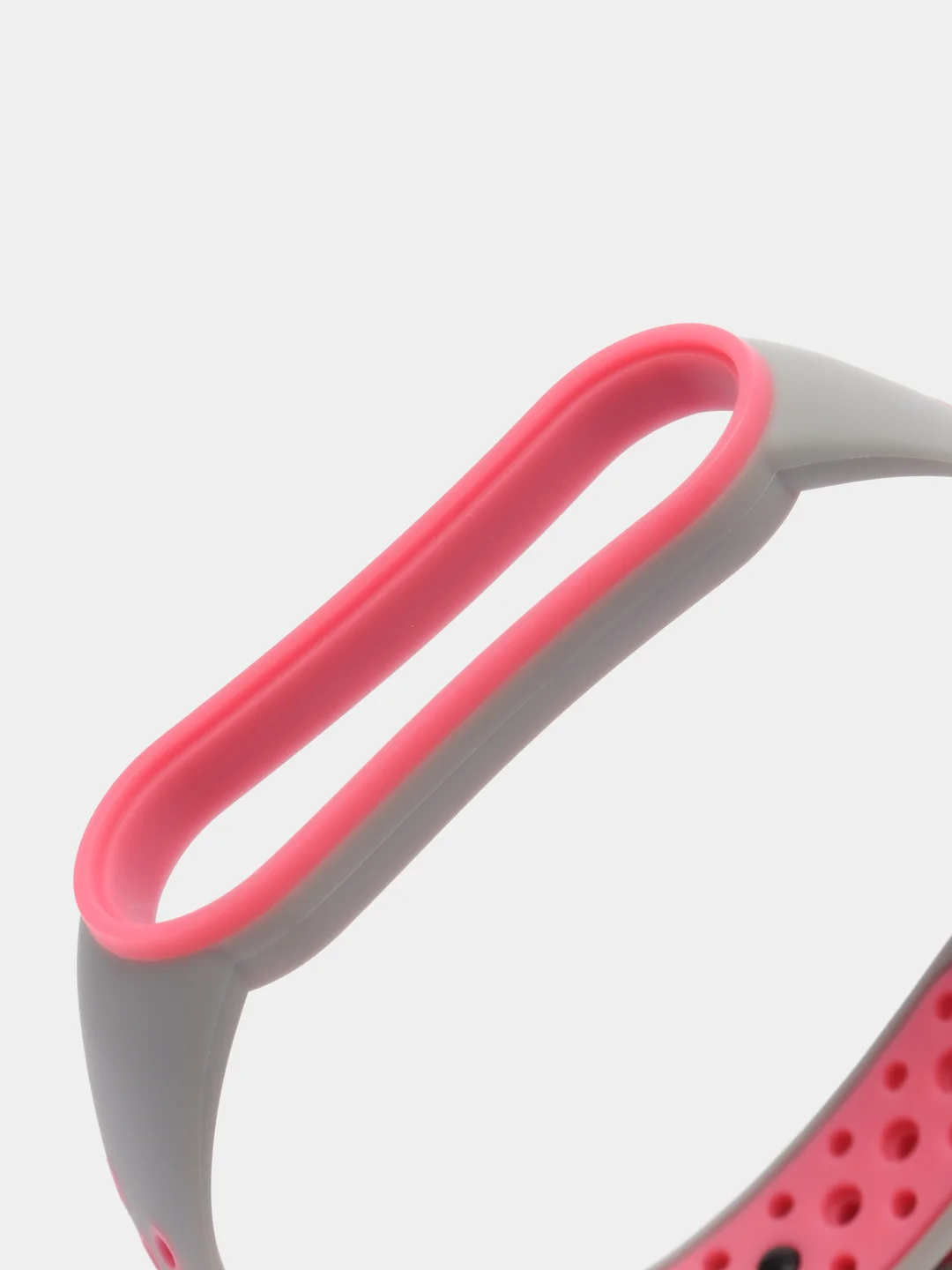 Розовый спортивный ремешок для Xiaomi Mi Band 5 6 браслет силиконовый ксяоми ми банд фитнес часы