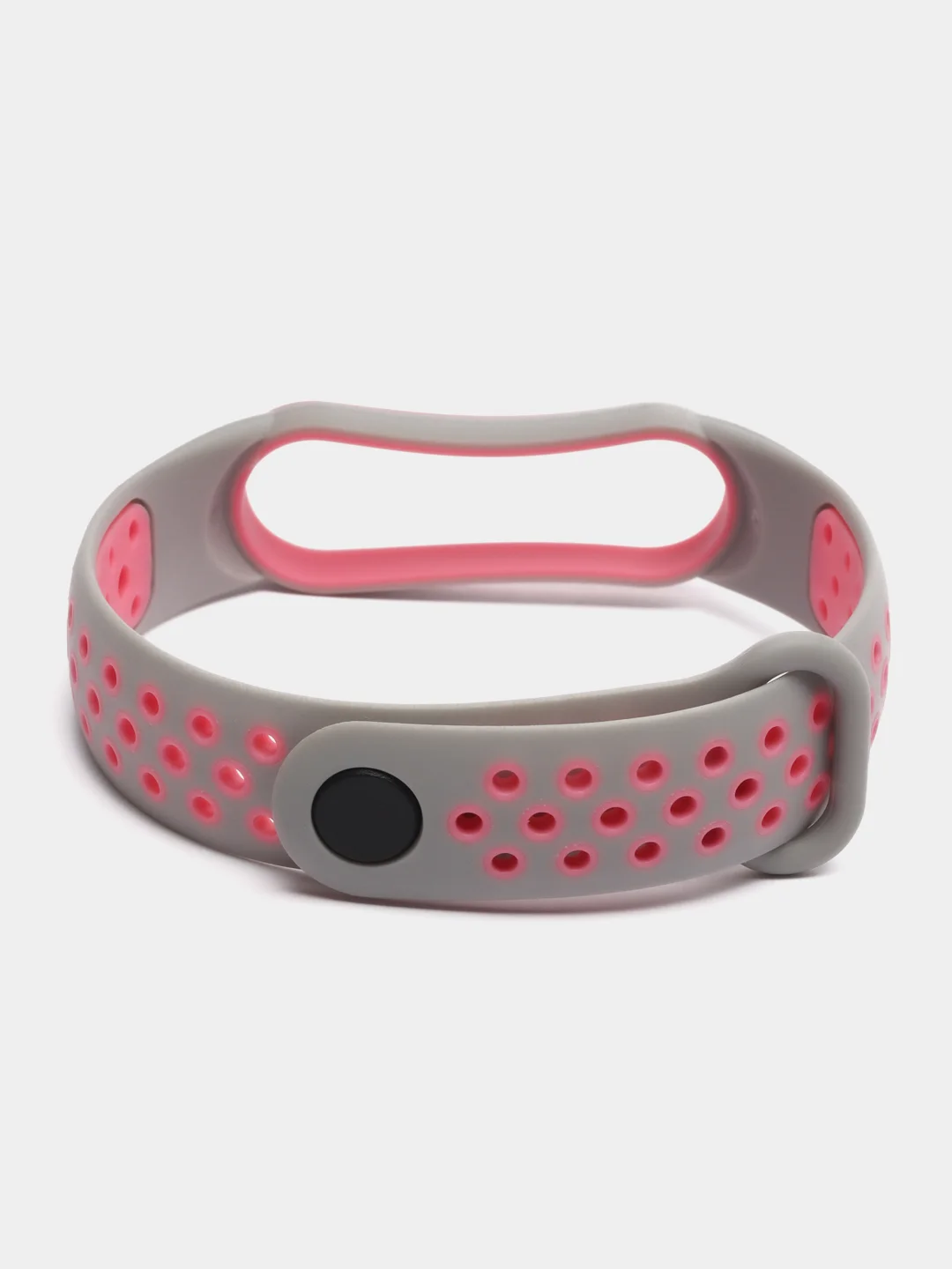 Розовый спортивный ремешок для Xiaomi Mi Band 5 6 браслет силиконовый ксяоми ми банд фитнес часы