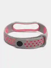 Розовый спортивный ремешок для Xiaomi Mi Band 5 6 браслет силиконовый ксяоми ми банд фитнес часы