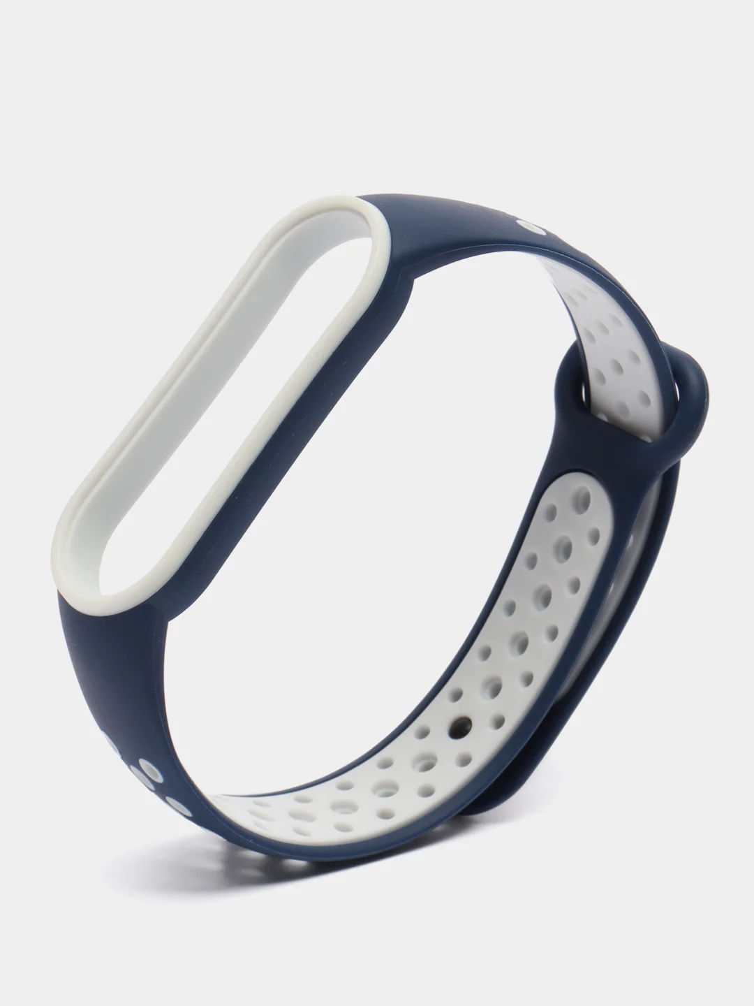 Синий спортивный ремешок для Xiaomi Mi Band 5 6 браслет силиконовый ксяоми ми банд фитнес часы