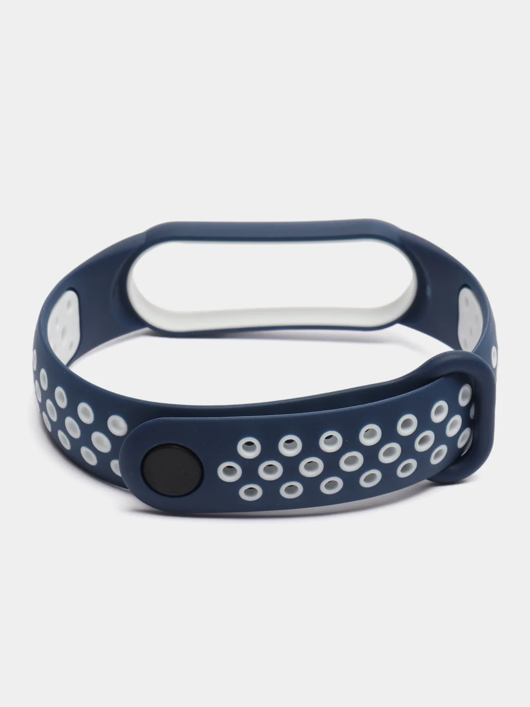 Синий спортивный ремешок для Xiaomi Mi Band 5 6 браслет силиконовый ксяоми ми банд фитнес часы