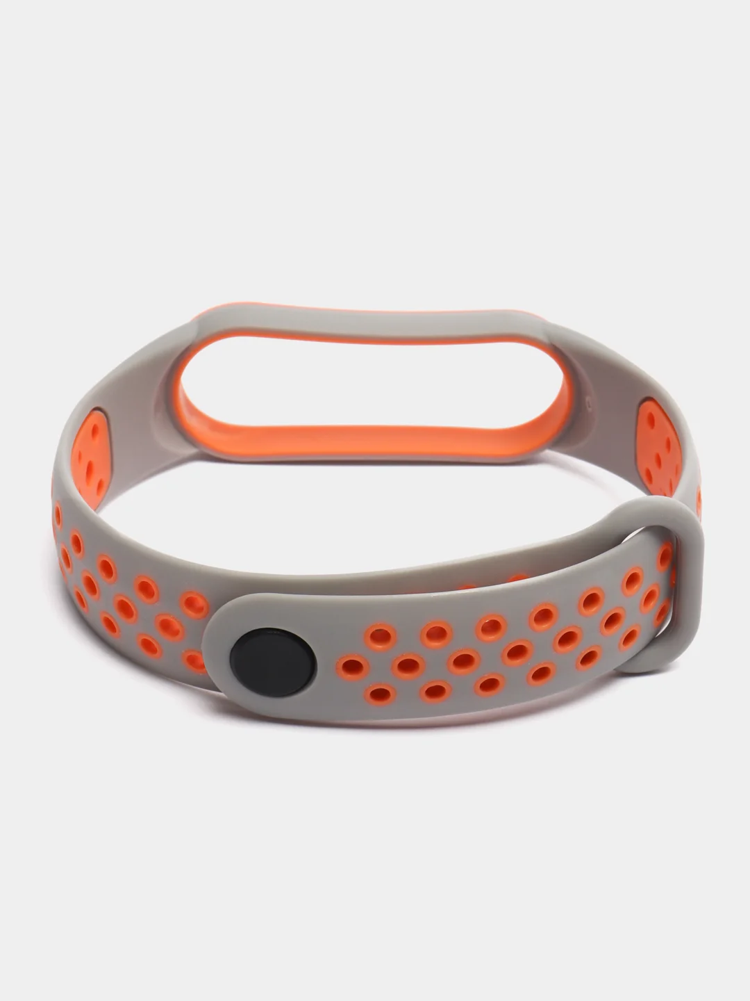 Рыжий спортивный ремешок для Xiaomi Mi Band 5 6 браслет силиконовый ксяоми ми банд фитнес часы
