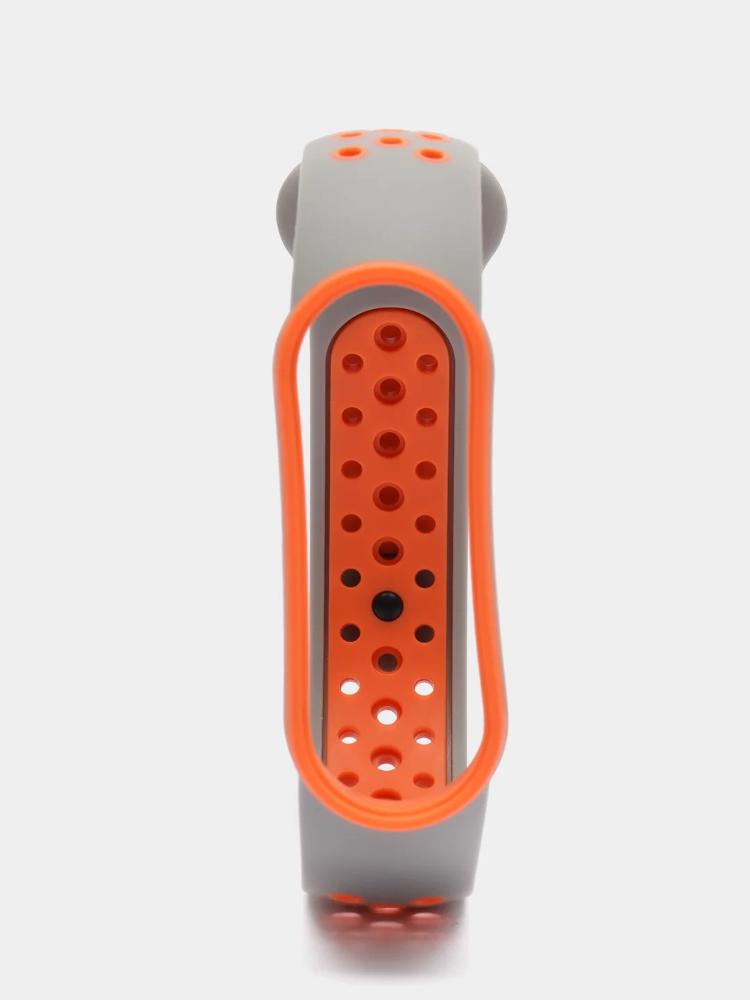 Рыжий спортивный ремешок для Xiaomi Mi Band 5 6 браслет силиконовый ксяоми ми банд фитнес часы