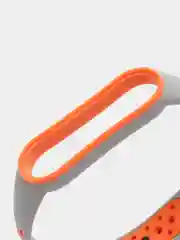 Рыжий спортивный ремешок для Xiaomi Mi Band 5 6 браслет силиконовый ксяоми ми банд фитнес часы