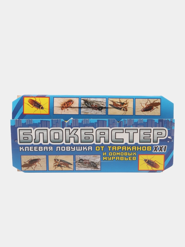 Блокбастер 1 штука клеевая  ловушка от тараканов, от домовых муравьёв