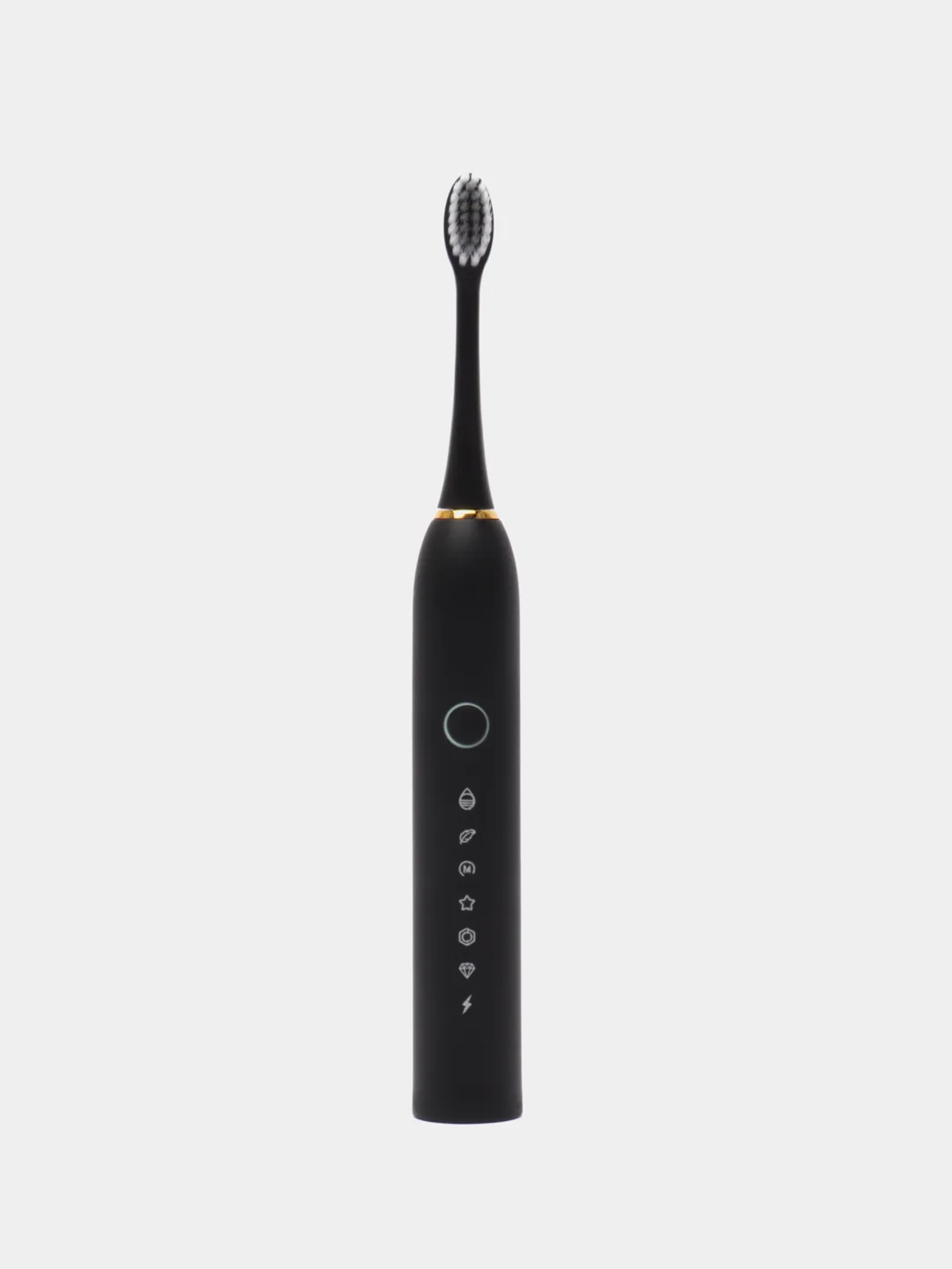 Черный электрическая звуковая зубная щетка SONIC TOOTHBRUSH X-2, 6 режимов, 4 насадки