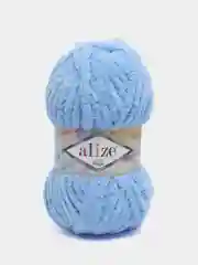 Голубой пряжа Alize Softy Mega, 100г,70м