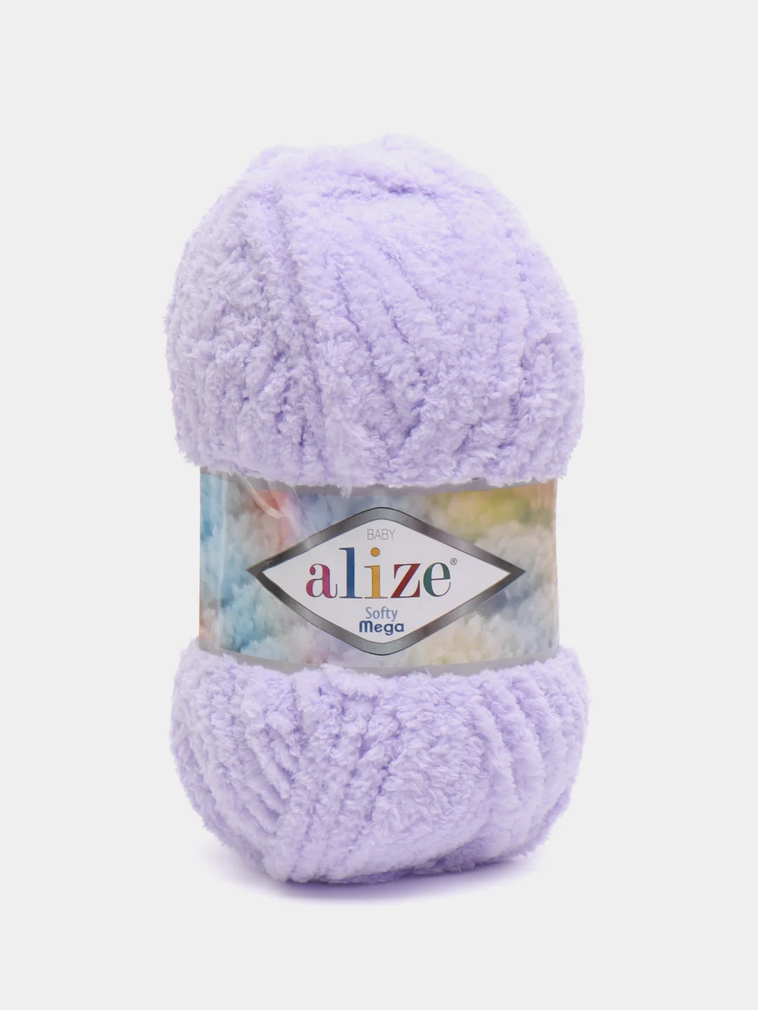 Лавандовый пряжа Alize Softy Mega, 100г,70м