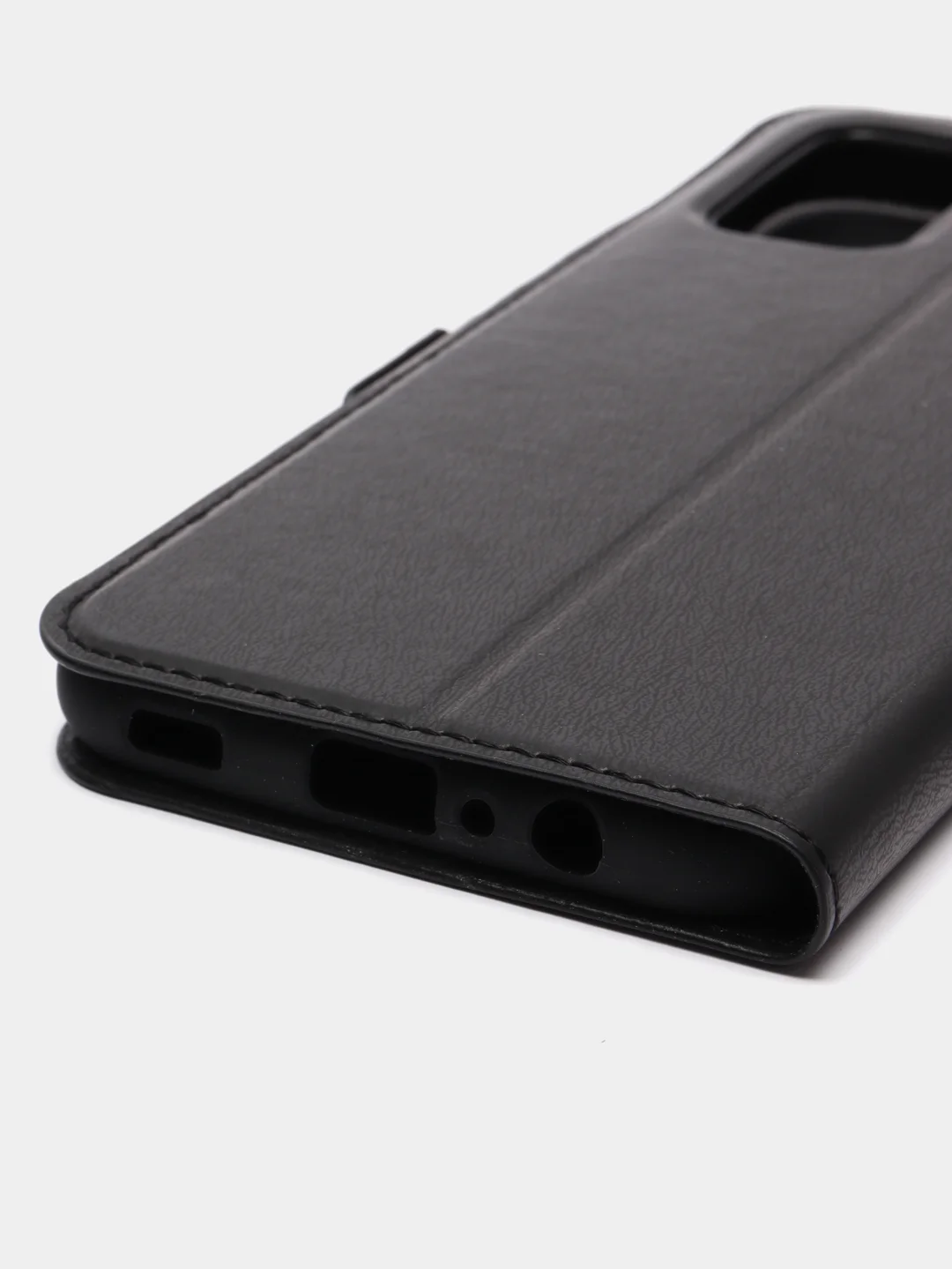 Черный чехол-книжка для Samsung M32, A02s, M11, из эко-кожи