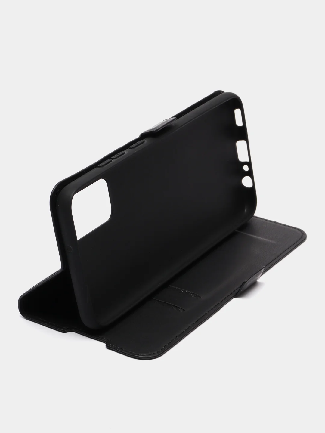 Черный чехол-книжка для Samsung M32, A02s, M11, из эко-кожи