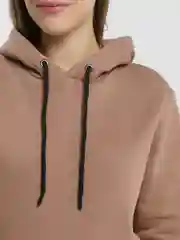 Коричневый худи женское