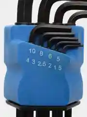 Набор ключей шестигранных ТУНДРА Black, удлиненных, CrV, 1.5 - 10 мм, 9 штук