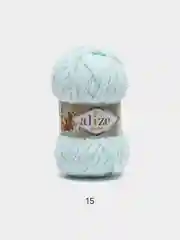Мятный пряжа плюшевая Alize Softy Plus, микрополиэстер, 100 г, 120 м