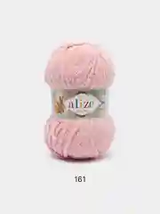 Пудровый пряжа плюшевая Alize Softy Plus, микрополиэстер, 100 г, 120 м