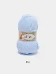 Светло-синий пряжа плюшевая Alize Softy Plus, микрополиэстер, 100 г, 120 м