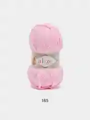 Розовый пряжа плюшевая Alize Softy Plus, микрополиэстер, 100 г, 120 м