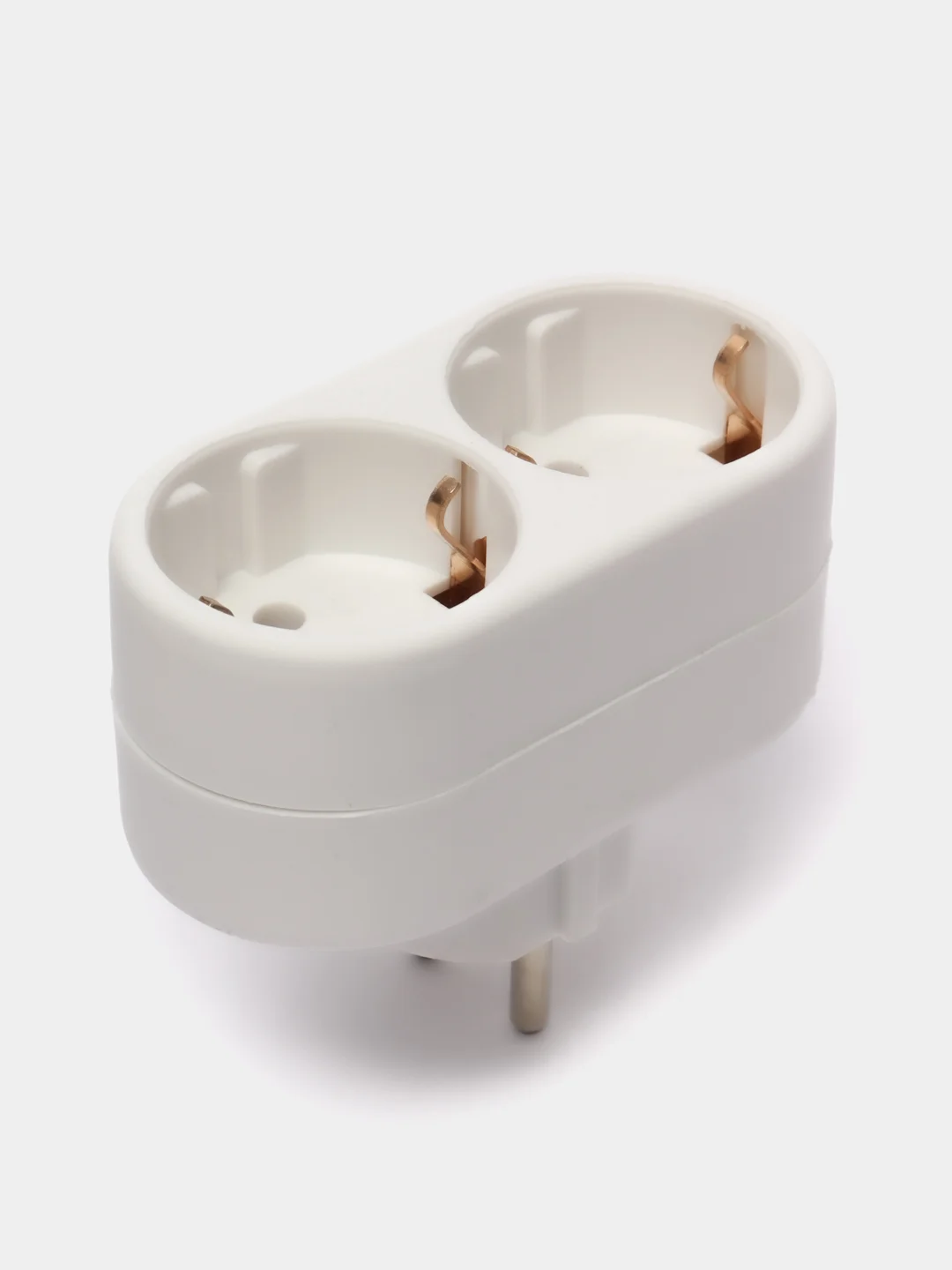 Сетевой тройник SONNEN U-020G, 2 розетки, с заземлением, 16А, белый, 511442