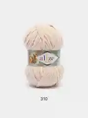 Кремовый пряжа плюшевая Alize Softy Plus, микрополиэстер, 100 г, 120 м