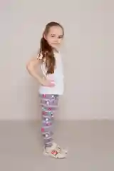 Розовый легинсы для девочки, цветные