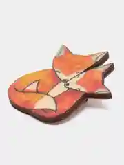 Брошь "Две лисички"