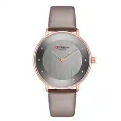 Серый женские наручные часы Curren 9033 в подарочной упаковке