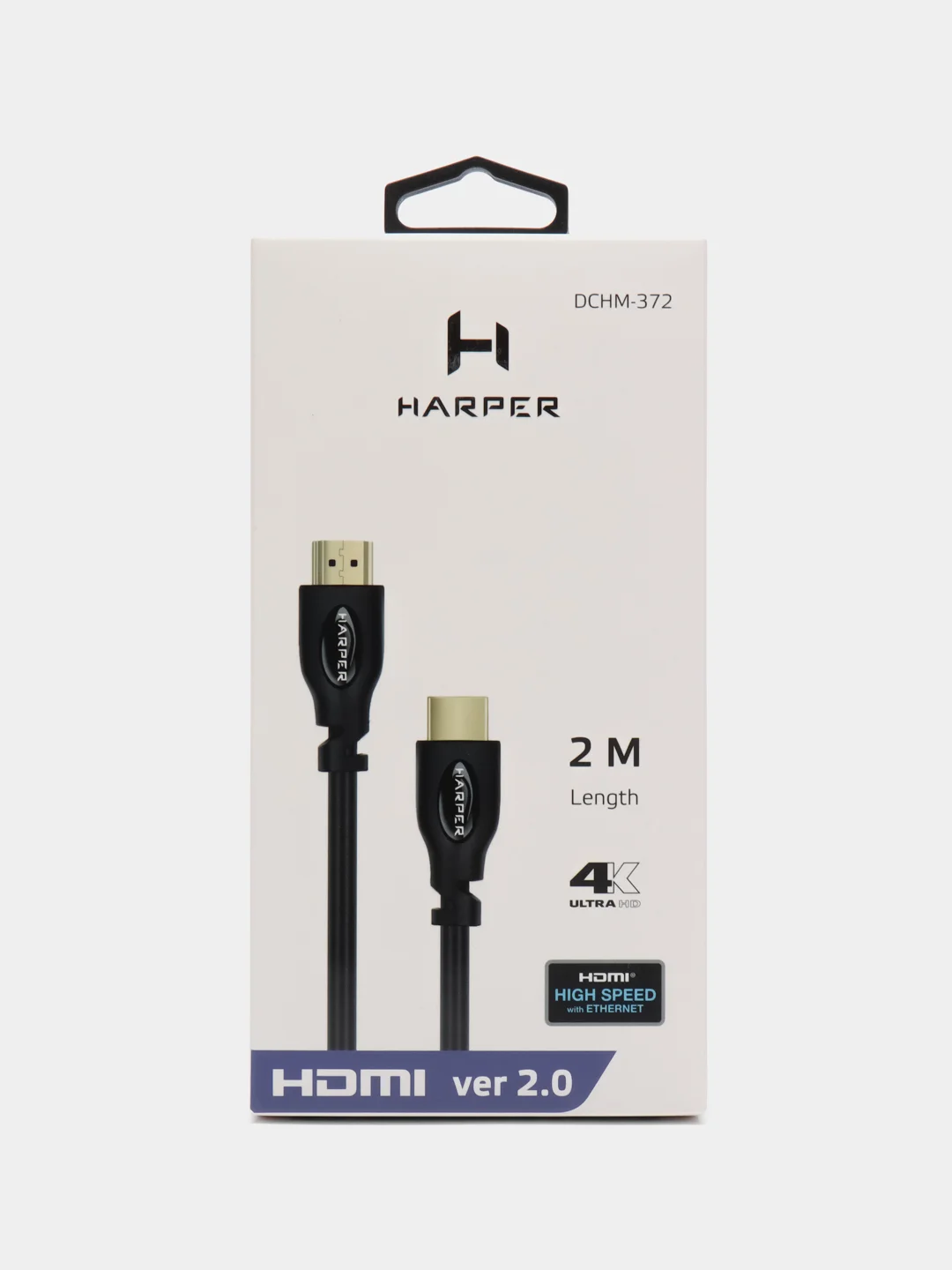 Кабель HDMI-HDMI Harper DCHM-372, 4K Ultra HD, 2 м, черный