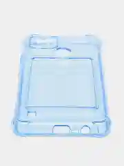 Синий чехол для Realme C25, С30, С31, С11, С21, с визитницей, антишок углами