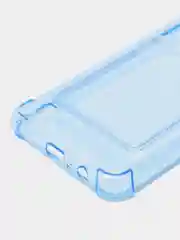 Синий чехол для Realme C25, С30, С31, С11, С21, с визитницей, антишок углами