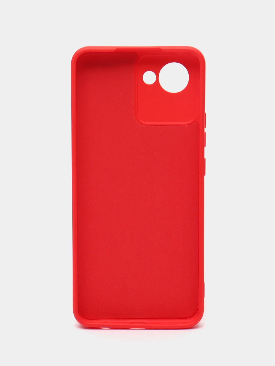 Красный чехол для Realme C30 (Реалми С30), цветной, силиконовый