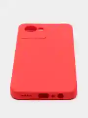 Красный чехол для Realme C30 (Реалми С30), цветной, силиконовый