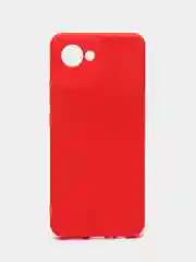 Красный чехол для Realme C30 (Реалми С30), цветной, силиконовый