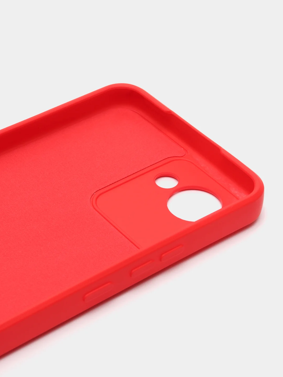 Красный чехол для Realme C30 (Реалми С30), цветной, силиконовый