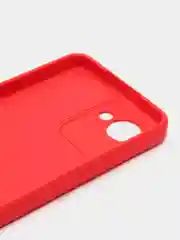 Красный чехол для Realme C30 (Реалми С30), цветной, силиконовый