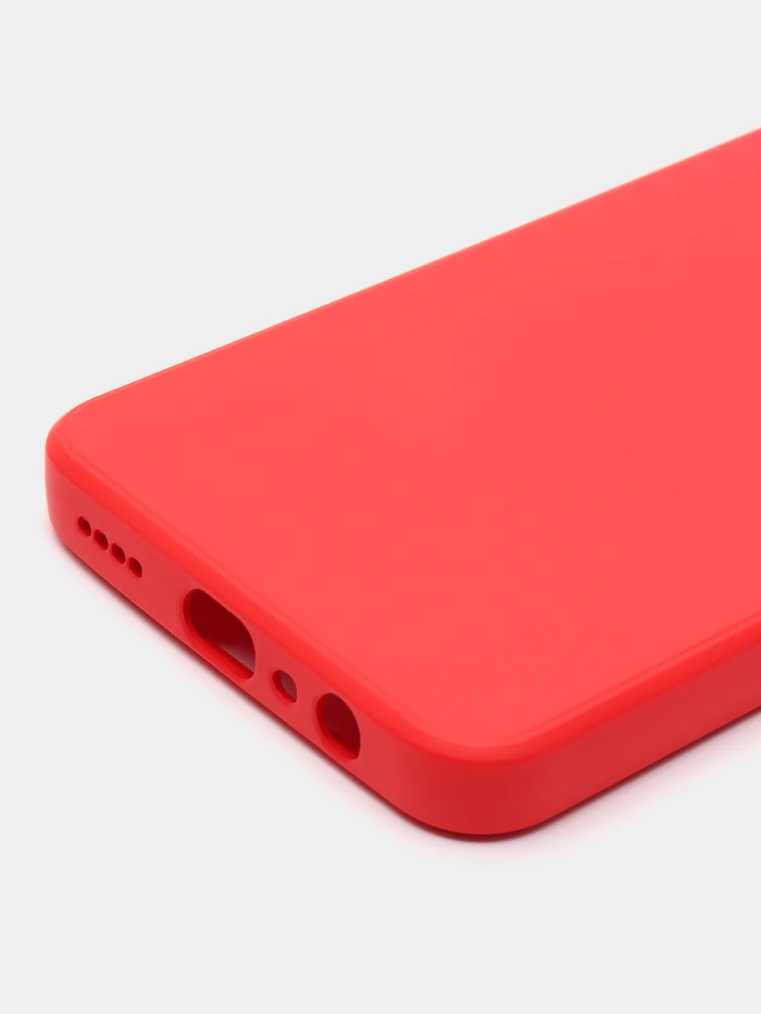 Красный чехол для Realme C30 (Реалми С30), цветной, силиконовый