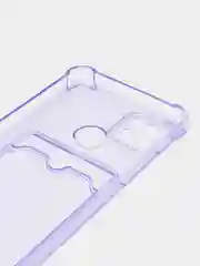 Сиреневый чехол для Realme C25, С30, С31, С11, С21, с визитницей, антишок углами