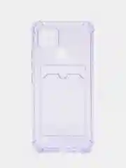 Сиреневый чехол для Realme C25, С30, С31, С11, С21, с визитницей, антишок углами