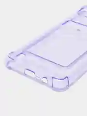 Сиреневый чехол для Realme C25, С30, С31, С11, С21, с визитницей, антишок углами
