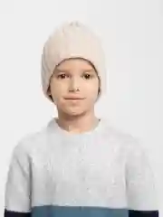 Бежевый шапка детская,зимняя