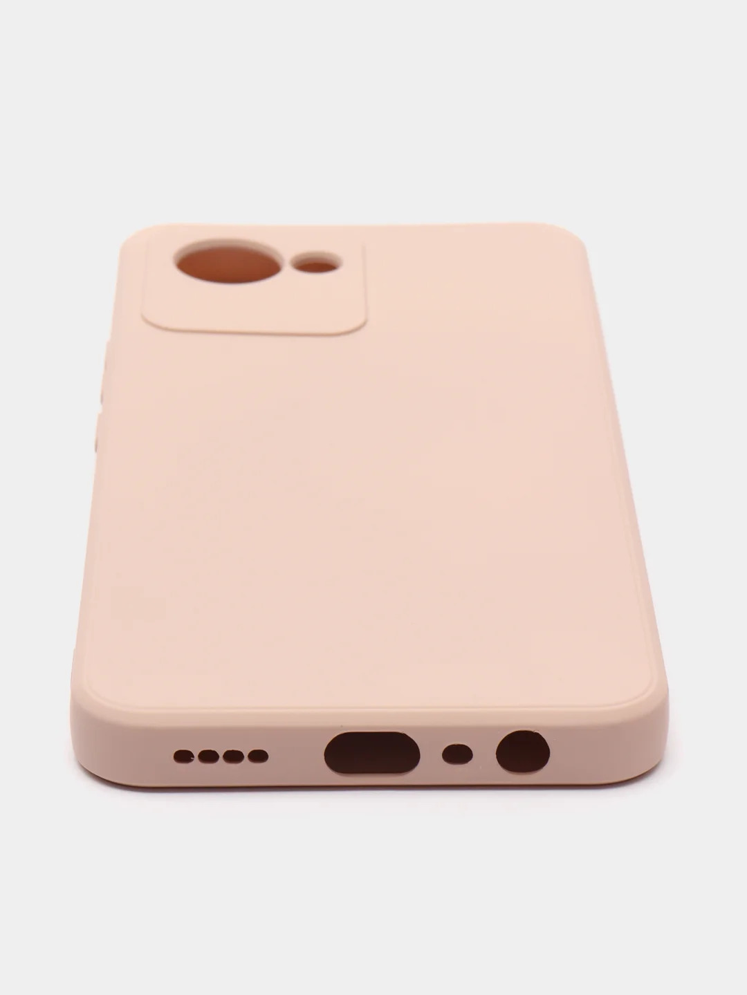 Бежевый чехол для Realme C30 (Реалми С30), цветной, силиконовый