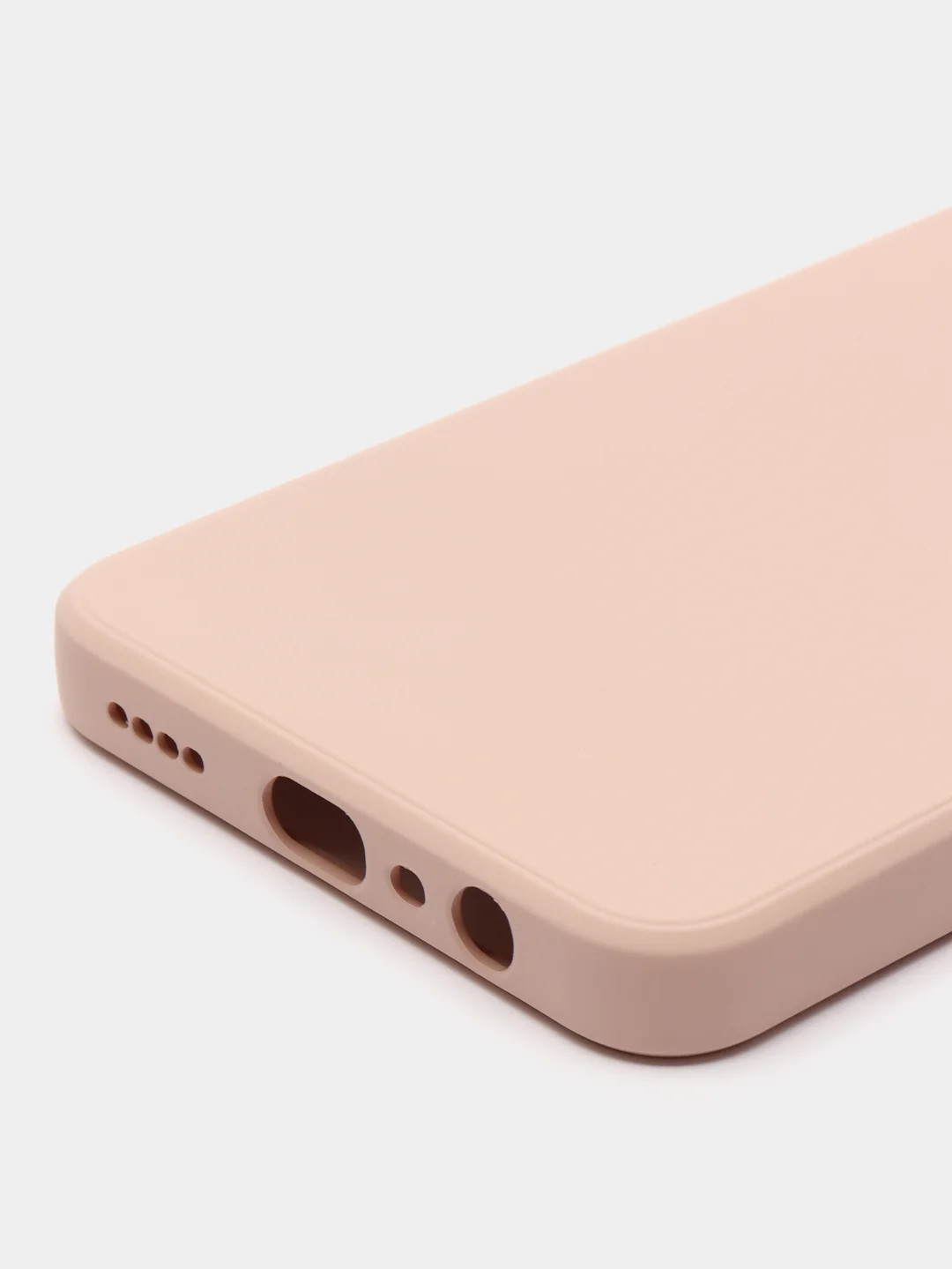 Бежевый чехол для Realme C30 (Реалми С30), цветной, силиконовый