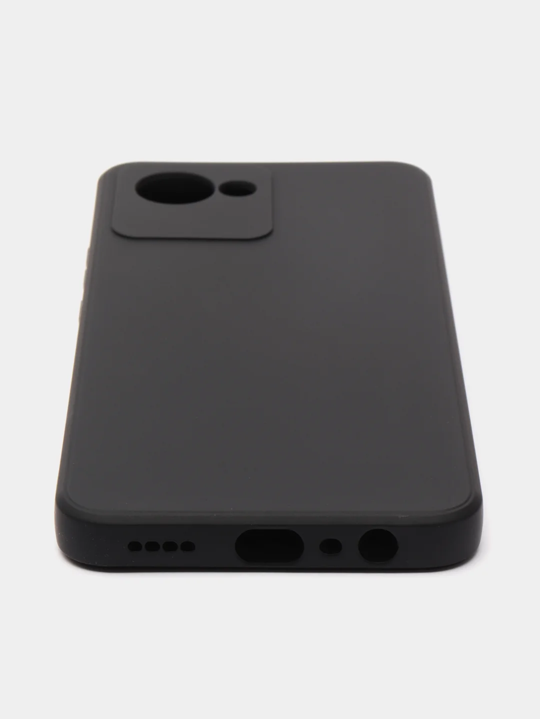 Черный чехол для Realme C30 (Реалми С30), цветной, силиконовый