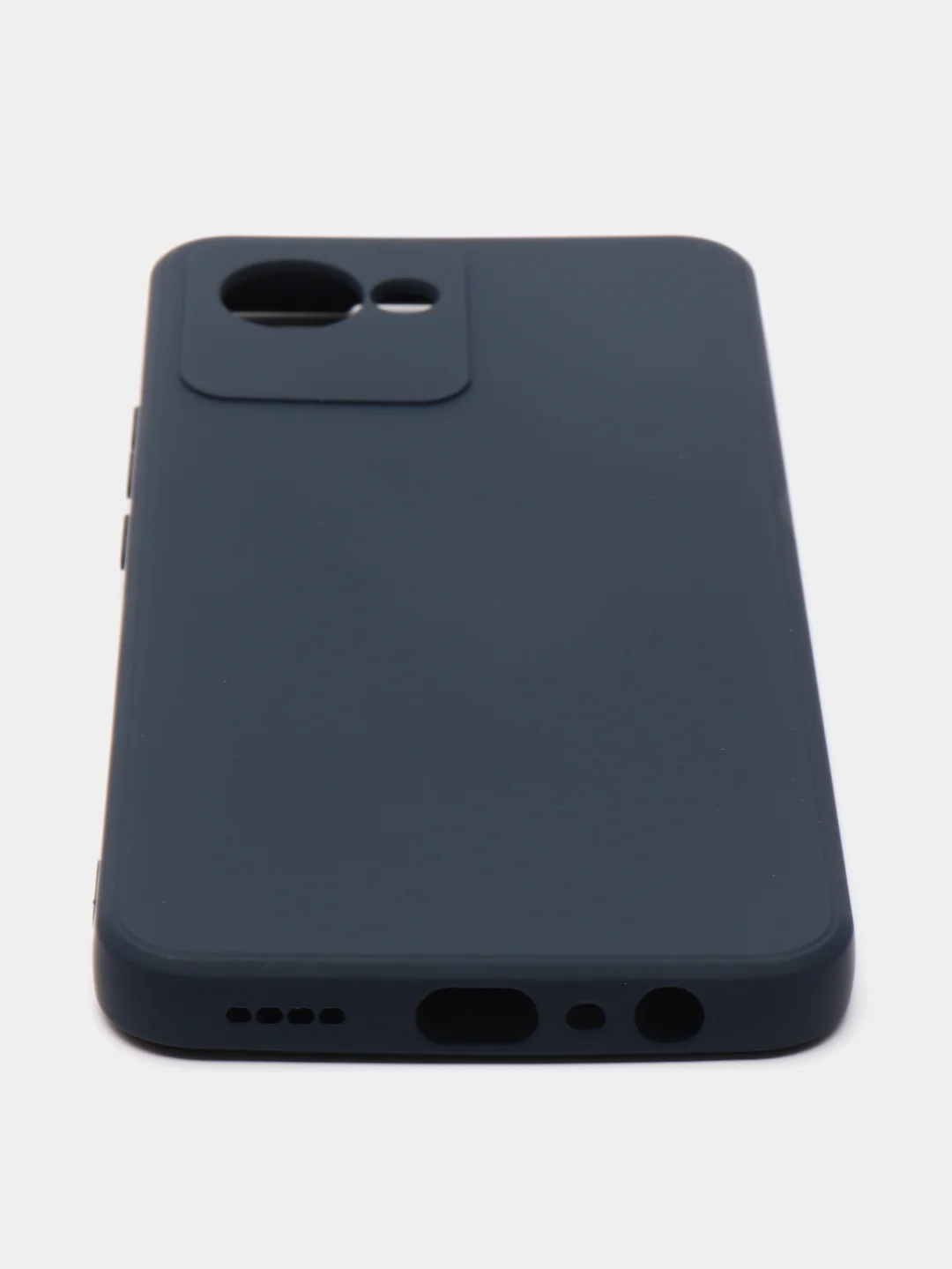 Темно-синий чехол для Realme C30 (Реалми С30), цветной, силиконовый