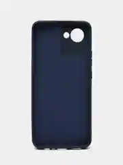 Темно-синий чехол для Realme C30 (Реалми С30), цветной, силиконовый