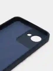 Темно-синий чехол для Realme C30 (Реалми С30), цветной, силиконовый