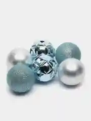 Голубой набор елочных украшений, новогодние украшения, игрушки на елку