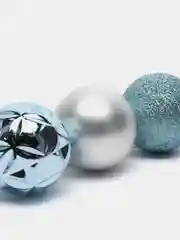 Голубой набор елочных украшений, новогодние украшения, игрушки на елку