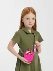 Фуксия сумка детская Pop It, силиконовая
