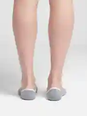 Серый меланж следки мужские, короткие